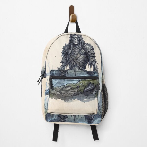 Item preview, Draugar Spectral Warrior creature of folklore watercolor artwork illustration designed and sold by Vintage Designs +.