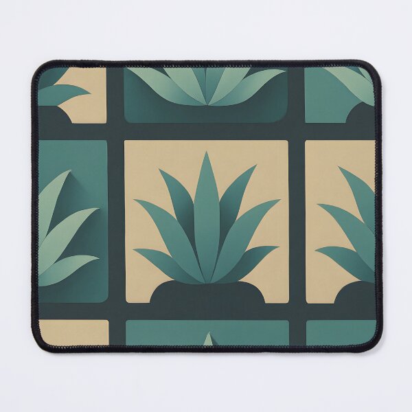 Item preview, Squared Mandala x Agavaceae Art Print – Slate & Teal Calm designed and sold by Artsy-With.