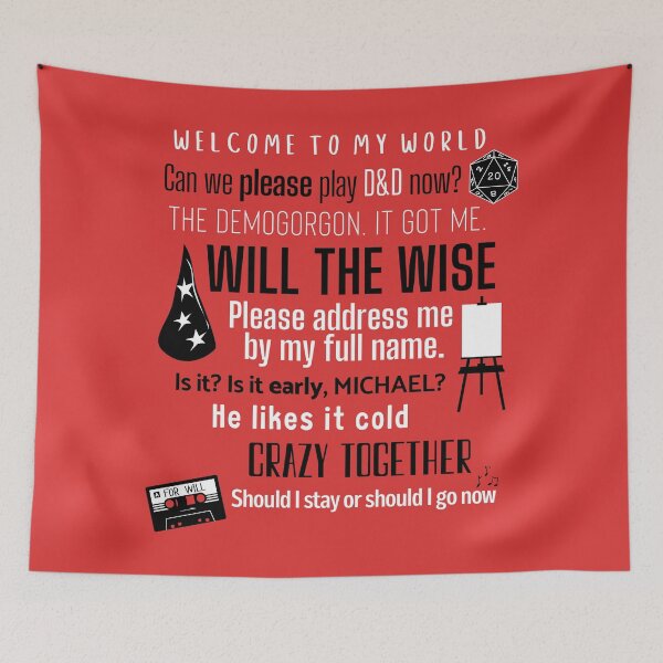 Item preview, Stranger Things Will Byers Quotes designed and sold by humnoo.