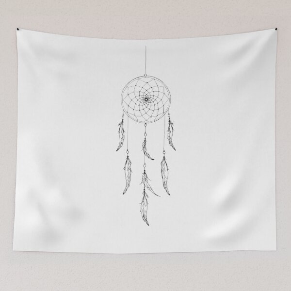 Item preview, Minimalist Dreamcatcher — Line Art designed and sold by mari0n980.