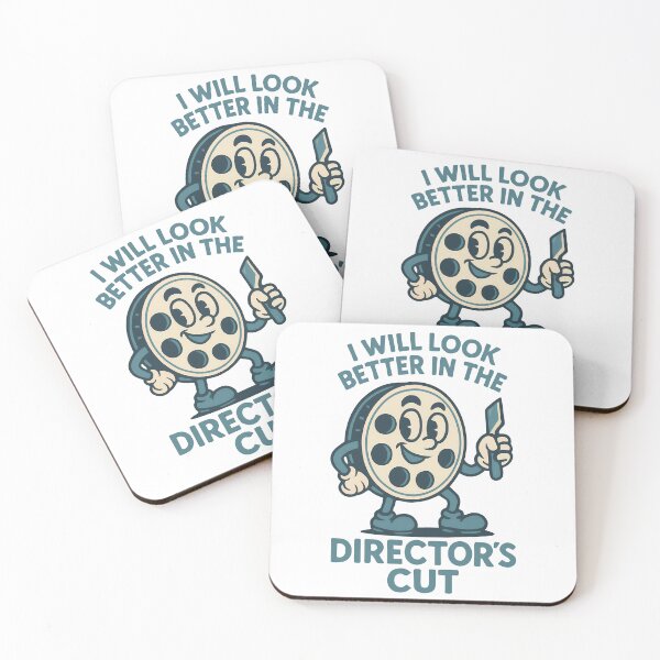 Item preview, I Will Look Better in the Director’s Cut Film Reel Cartoon Design designed and sold by TeeTimeTreasure.