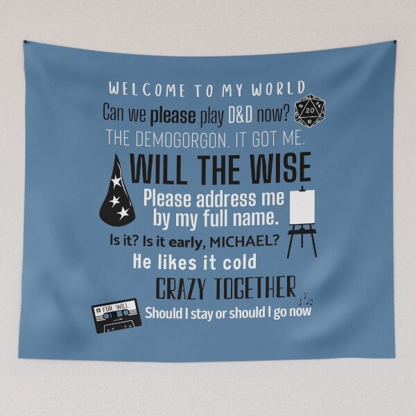 Item preview, Will Byers Quotes Collage designed and sold by humnoo.