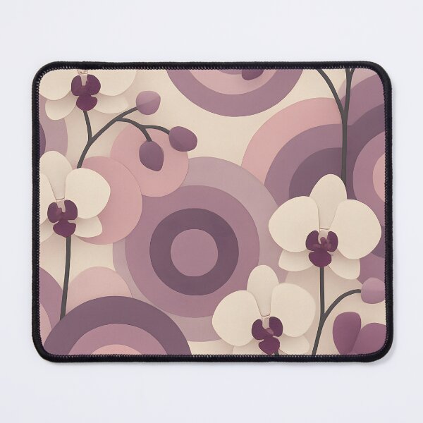 Item preview, Concentric Circles x Orchidaceae Art Print – Delicate Pink & Purple designed and sold by Artsy-With.