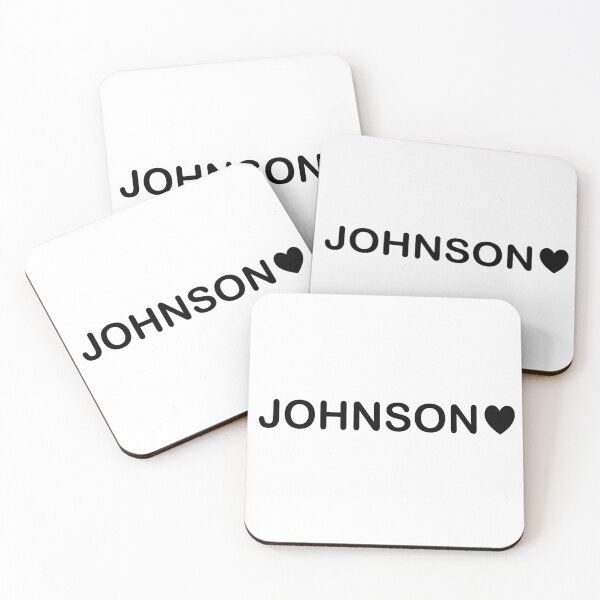 Item preview, JOHNSON Heart Name Logo designed and sold by ColorNestStudio.