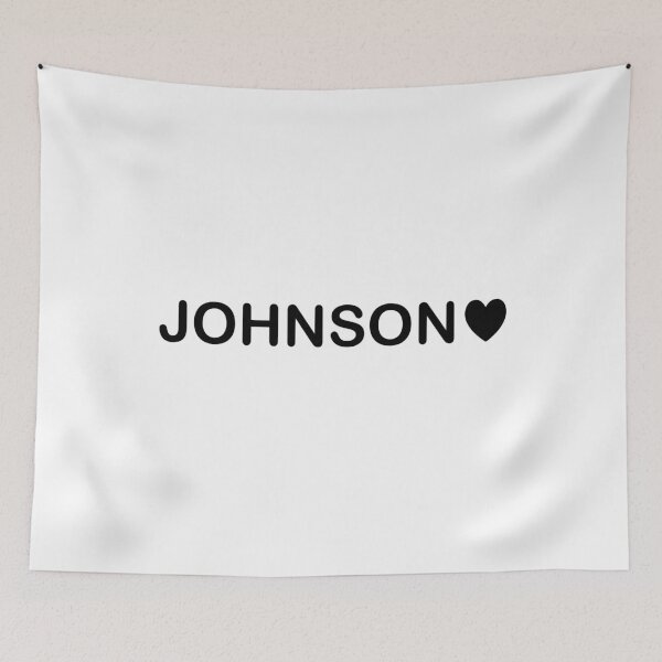 Item preview, JOHNSON Heart Name Logo designed and sold by ColorNestStudio.