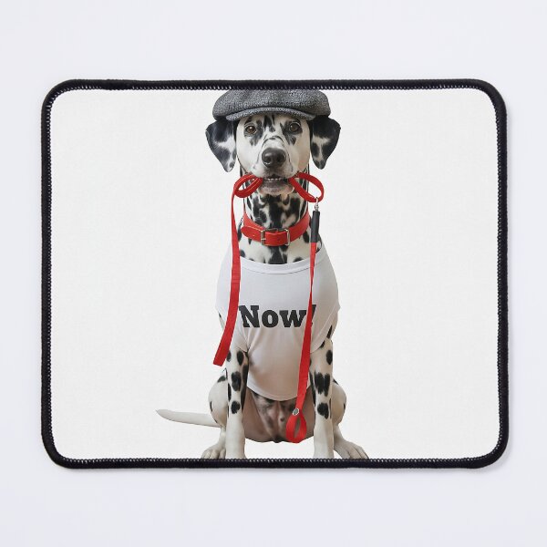 Item preview, Dog wearing a flat cap, collar, leash, and t-shirt designed and sold by PetPeter.