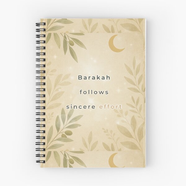 Item preview, Barakah Follows Sincere Effort – Islamic Motivation Quote Art designed and sold by BlessedStudio31.