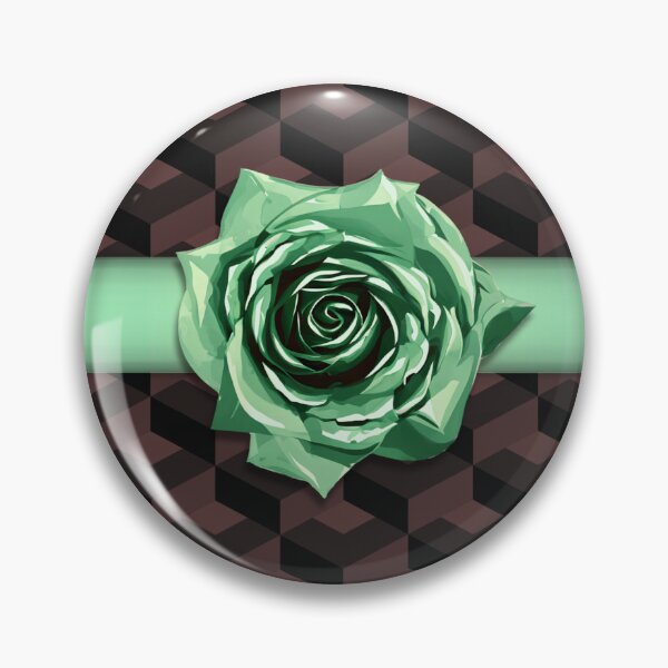 Item preview, Green Purple Retro Geometric Neon Rose Choker Corsage designed and sold by TackyTime.