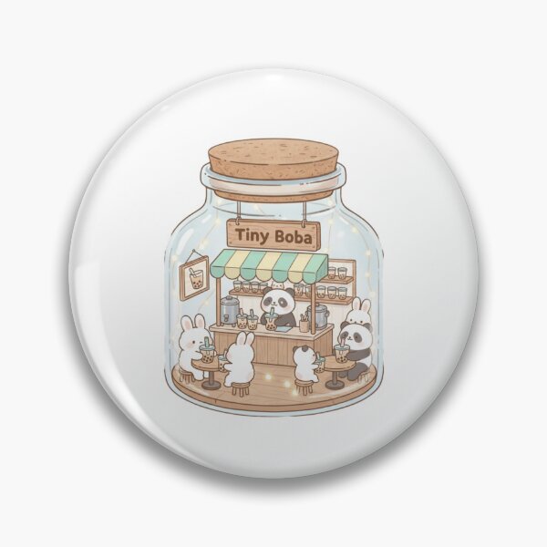 Item preview, Boba shop tiny terrarium cottagecore aesthetic kawaii cute designed and sold by CheeseBlueprint.