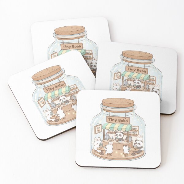 Item preview, Boba shop tiny terrarium cottagecore aesthetic kawaii cute designed and sold by CheeseBlueprint.