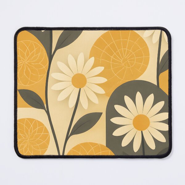 Item preview, Fractal Phyllotaxis x Asteraceae Art Print – Daisy Gold Palette designed and sold by Artsy-With.