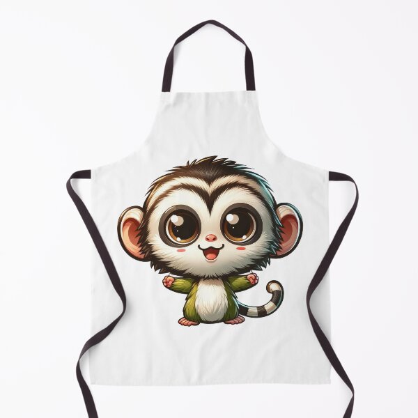 Item preview, Cute Vervet Monkey Sticker – Kawaii Baby Monkey Illustration designed and sold by LunaPixelStudio.