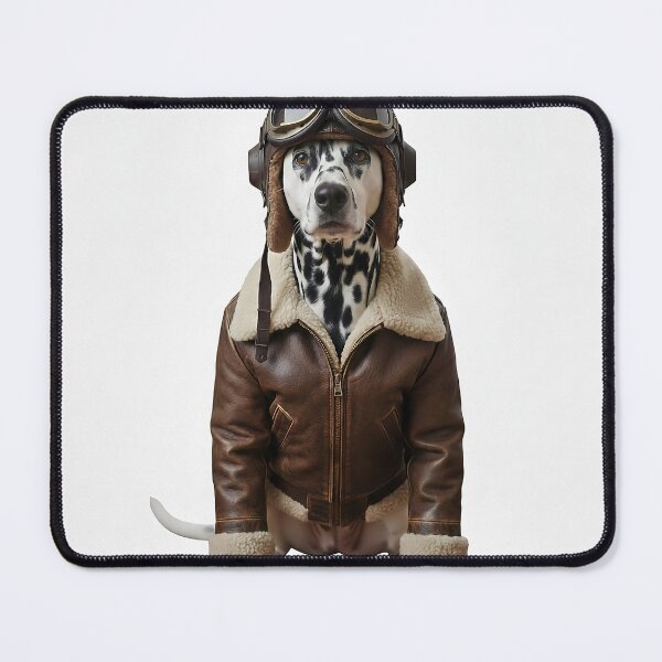 Item preview, Dog wearing a pilot's cap, pilot's goggles, and pilot's jacket designed and sold by PetPeter.