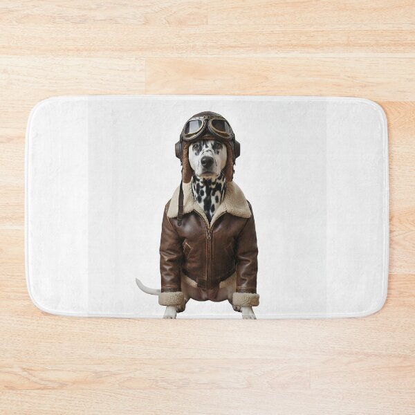 Item preview, Dog wearing a pilot's cap, pilot's goggles, and pilot's jacket designed and sold by PetPeter.