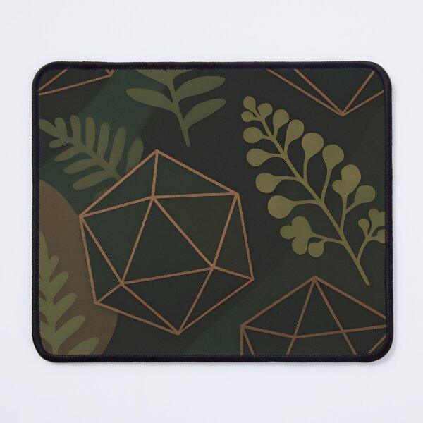 Item preview, Dodecahedron x Polypodiaceae Art Print – Deep Forest Palette designed and sold by Artsy-With.