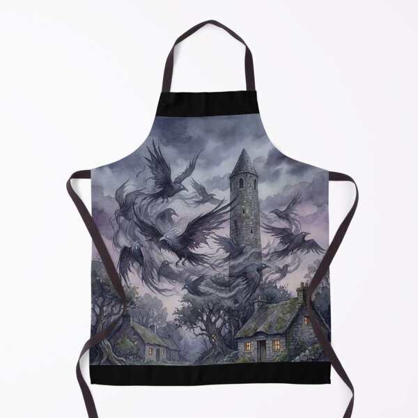 Item preview, Sluagh Twilight Tower of Souls creature of folklore watercolor artwork illustration designed and sold by Vintage Designs +.