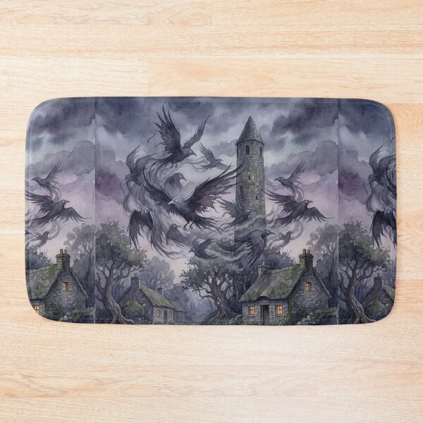 Item preview, Sluagh Twilight Tower of Souls creature of folklore watercolor artwork illustration designed and sold by Vintage Designs +.
