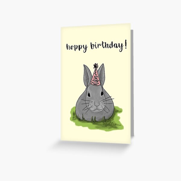 HOPPY BIRTHDAY Greeting Card