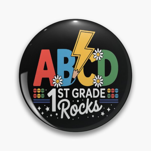 Item preview, 1st Grade Rocks ABCD Back To School Rock Teachers designed and sold by CottonCandyPrin.