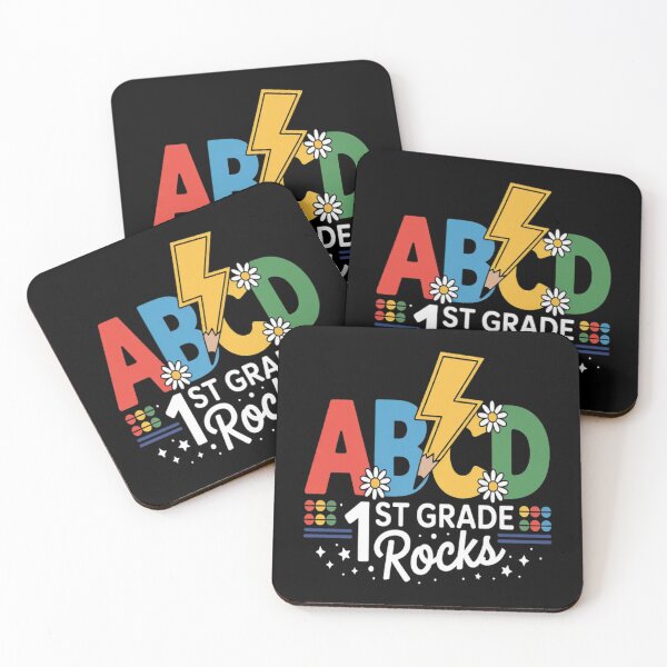 Item preview, 1st Grade Rocks ABCD Back To School Rock Teachers designed and sold by CottonCandyPrin.