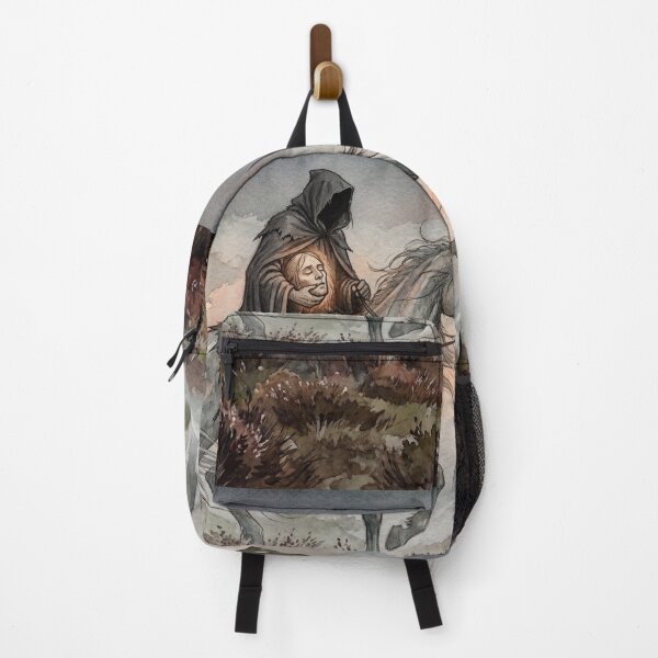 Item preview, Dullahan Moor Ride creature of folklore watercolor artwork illustration designed and sold by Vintage Designs +.