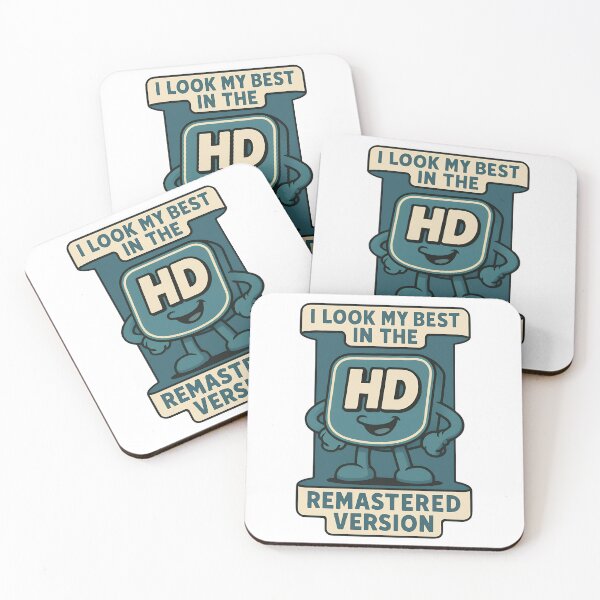 Item preview, I Look My Best in the HD Remastered Version – Cute Retro HD Character designed and sold by TeeTimeTreasure.