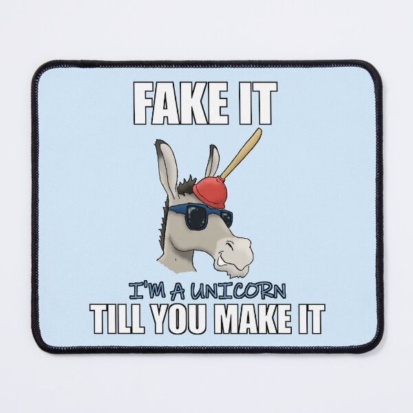 Item preview, Funny Donkey Unicorn – “Fake It Till You Make It” designed and sold by BatavianBrew.