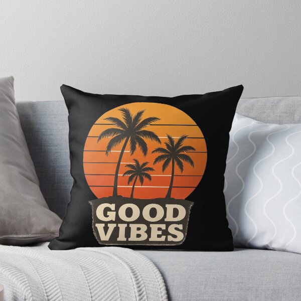 Item preview, Good Vibes – Retro Sunset Palm Tree Vintage Beach Design designed and sold by NarpLTD.