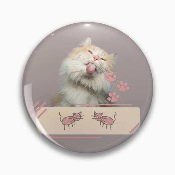 Item preview, Playful Fluffy Cat Meme – Cute Pastel Kitty Design designed and sold by IREMORHAN.