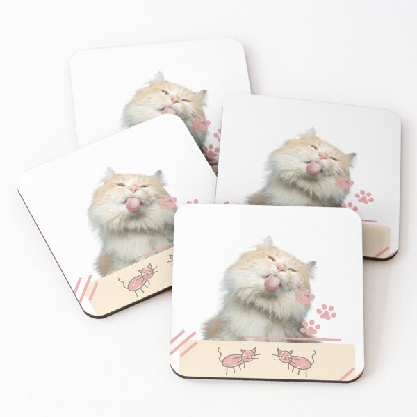 Item preview, Playful Fluffy Cat Meme – Cute Pastel Kitty Design designed and sold by IREMORHAN.