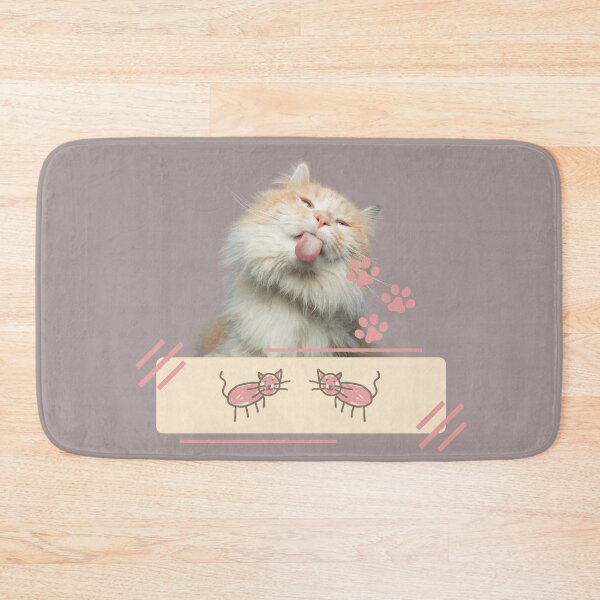 Item preview, Playful Fluffy Cat Meme – Cute Pastel Kitty Design designed and sold by IREMORHAN.