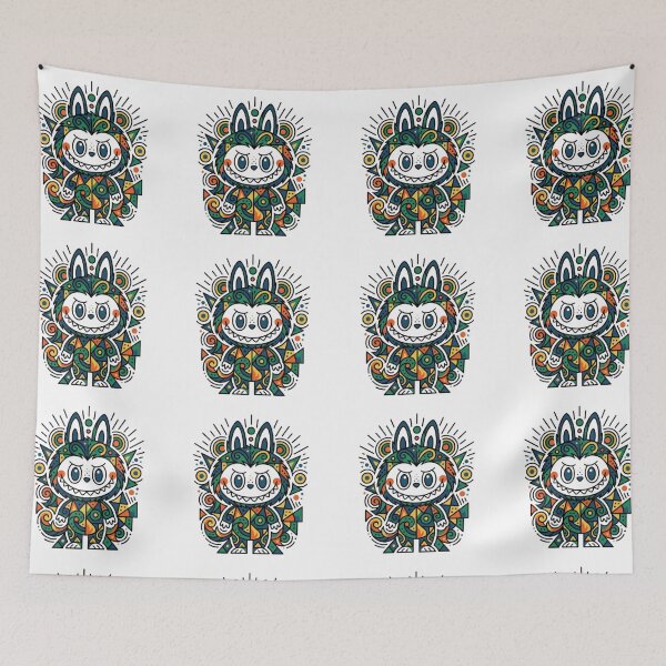 Item preview,  labubu art, cute adorable labubu doll with vibrant colors designed and sold by nicnacc.