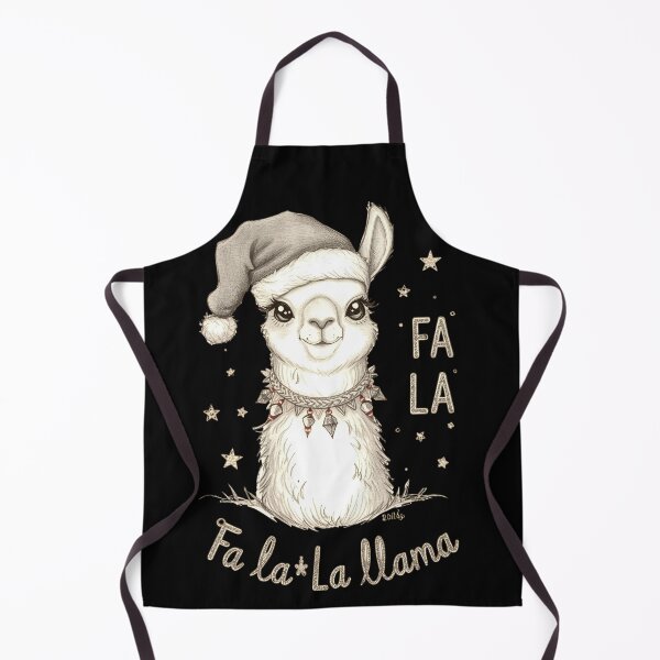 Item preview, Fa La Llama with cute llama in Santa hat 11 designed and sold by Neon G.