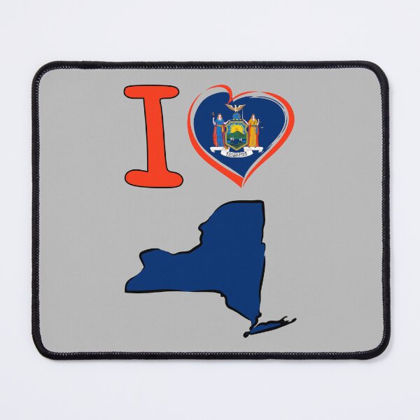 Item preview, I Love New York State Emblem Map T-Shirt | Excelsior Pride Gift designed and sold by mashmosh.