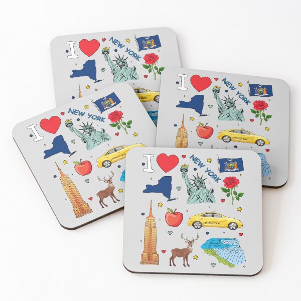 Item preview, I Love New York - Iconic Landmarks and Symbols Design designed and sold by mashmosh.