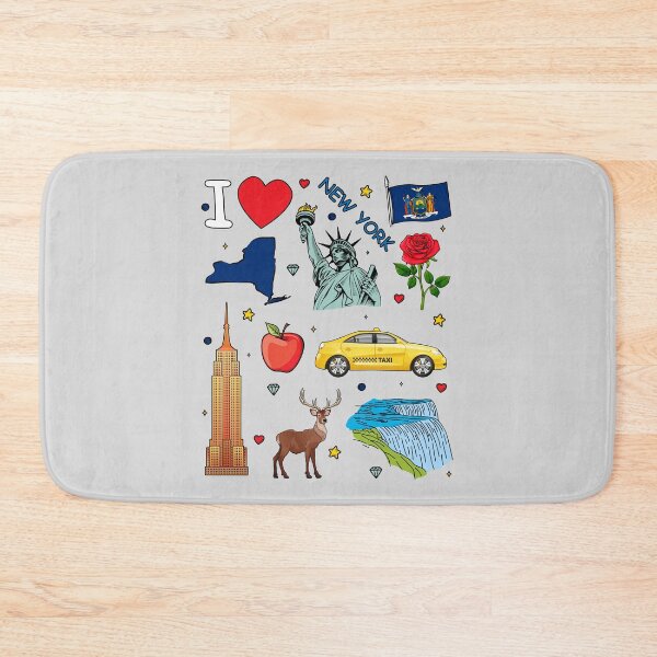 Item preview, I Love New York - Iconic Landmarks and Symbols Design designed and sold by mashmosh.
