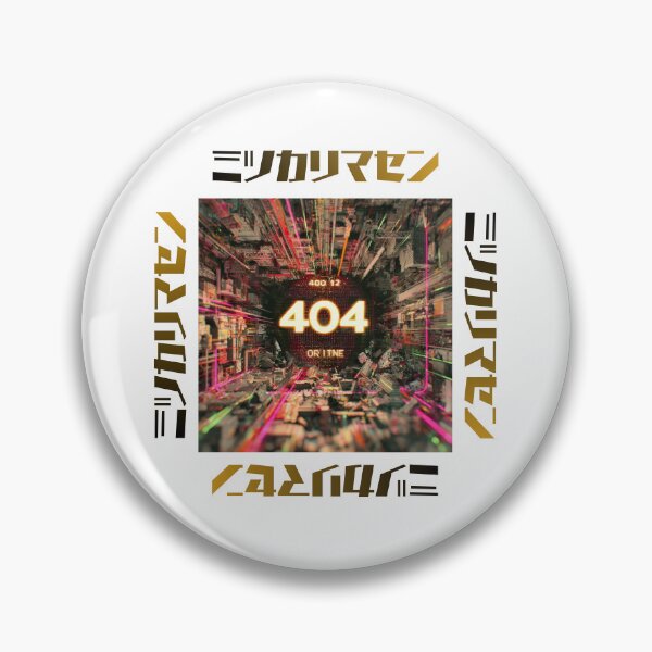 Item preview, Cyberpunk 404 Error Glitch Art | Neon City Design designed and sold by KANALab.