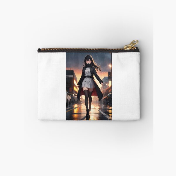 Item preview, Cool Anime Girl in Trench Coat | Dark Streetwear Detective Spy designed and sold by iloveanimechibi.
