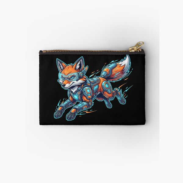 Item preview, Cyberpunk Fox Mascot – Neon Tech Runner designed and sold by SoulenCify.