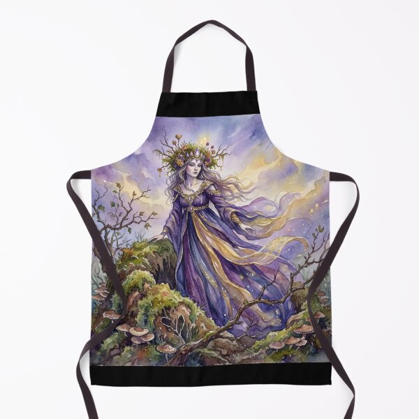 Item preview, Regal Fae Hawthorn Emergence creature of folklore watercolor artwork illustration designed and sold by Vintage Designs +.