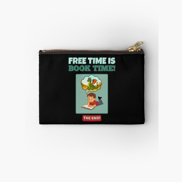 Item preview, Free Time Is Book Time! | Calm Reading Design with Sitting Dragon Thought Bubble designed and sold by Manic Merch Designs.