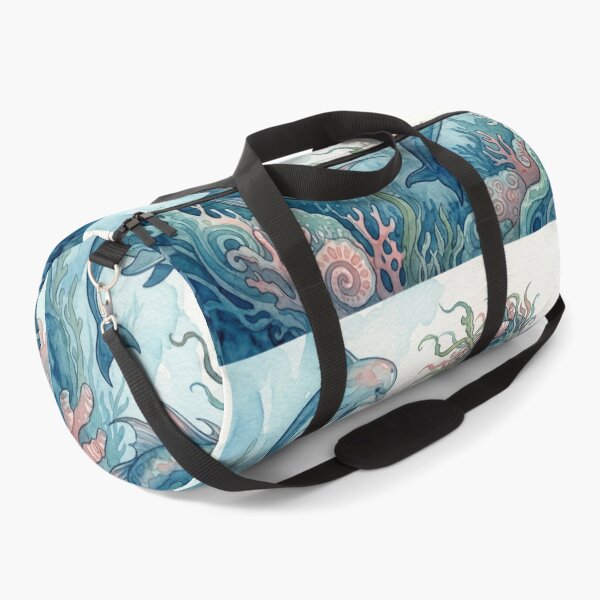 Item preview, Hippocampus creature of folklore watercolor artwork illustration designed and sold by Vintage Designs +.