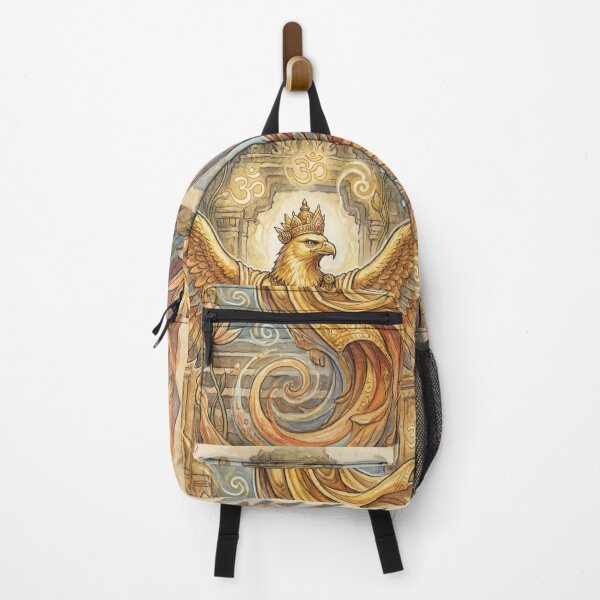 Item preview, Garuda Celestial Temple creature of folklore watercolor artwork illustration designed and sold by Vintage Designs +.