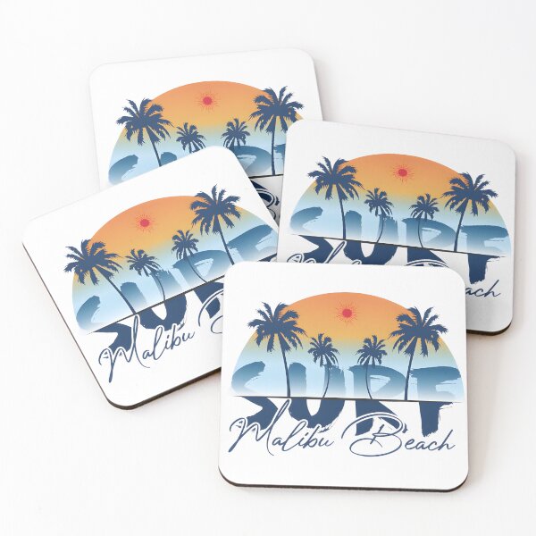 Item preview, Malibu Beach Surf Retro Sunset designed and sold by CharlieDesings.