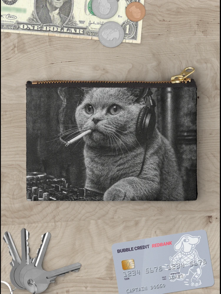 Thumbnail 3 of 4, Zipper Pouch, Cat Rave designed and sold by Stefan Slater.