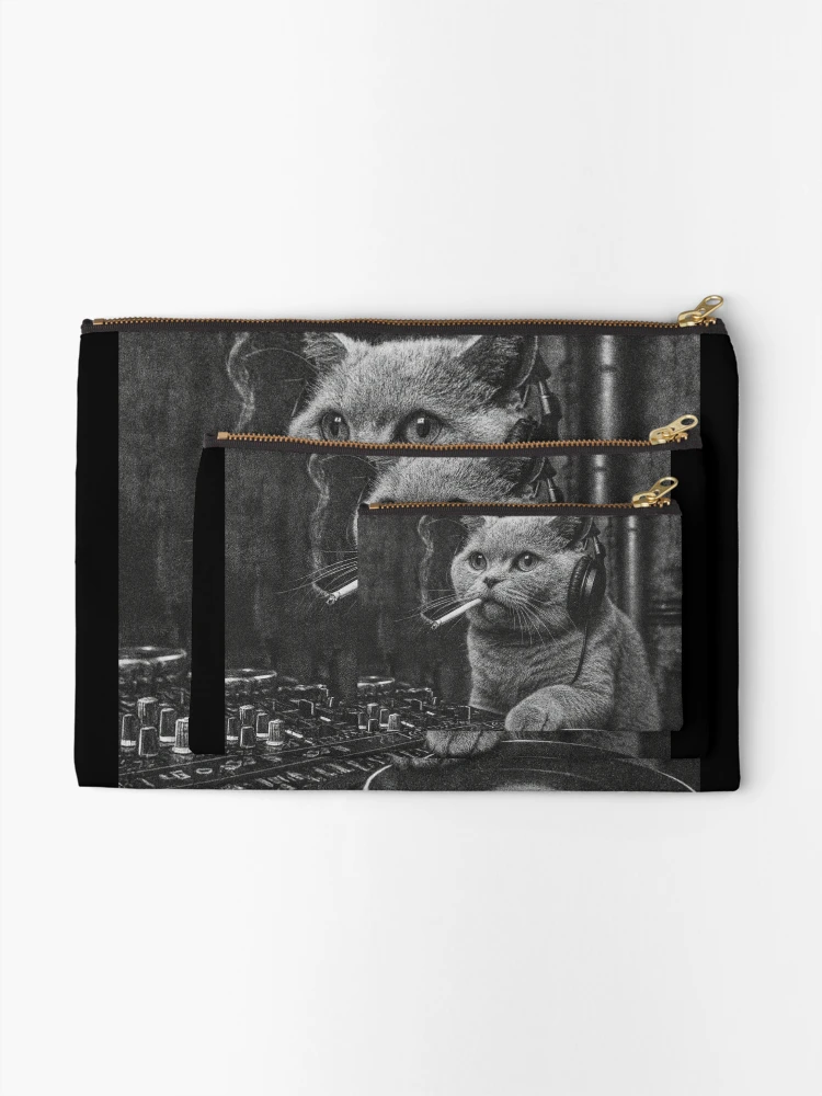 Thumbnail 2 of 4, Zipper Pouch, Cat Rave designed and sold by Stefan Slater.