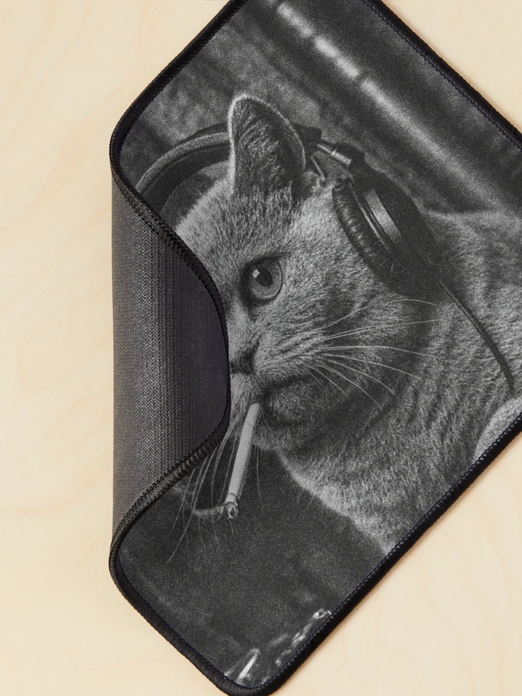 Thumbnail 2 of 5, Mouse Pad, Cat Rave designed and sold by Stefan Slater.