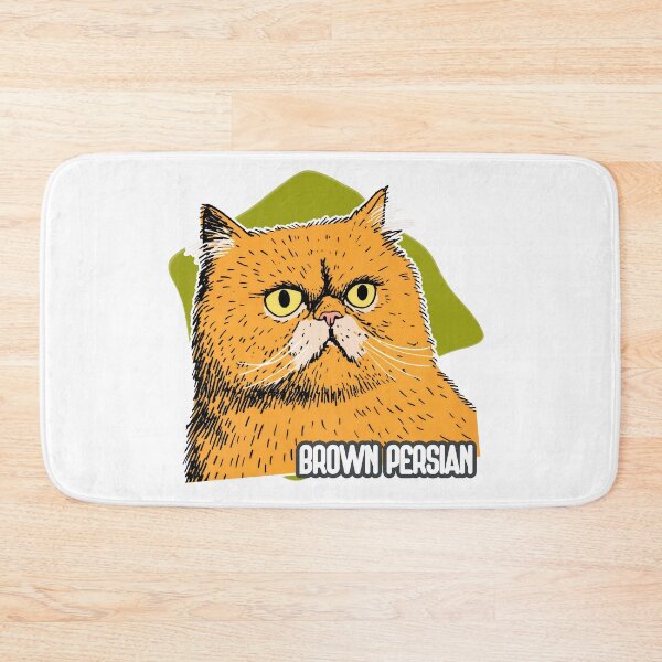 Item preview, Fluff and Fierceness: Brown Persian in Bold Lines designed and sold by ForeverPrintsOK.