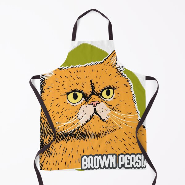 Item preview, Fluff and Fierceness: Brown Persian in Bold Lines designed and sold by ForeverPrintsOK.