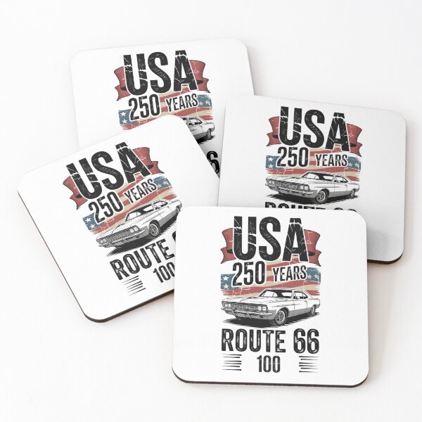 Item preview,  Classic Car - 100 Years of Route 66 and 250 Years of USA  Anniversaries  designed and sold by MimsTees.